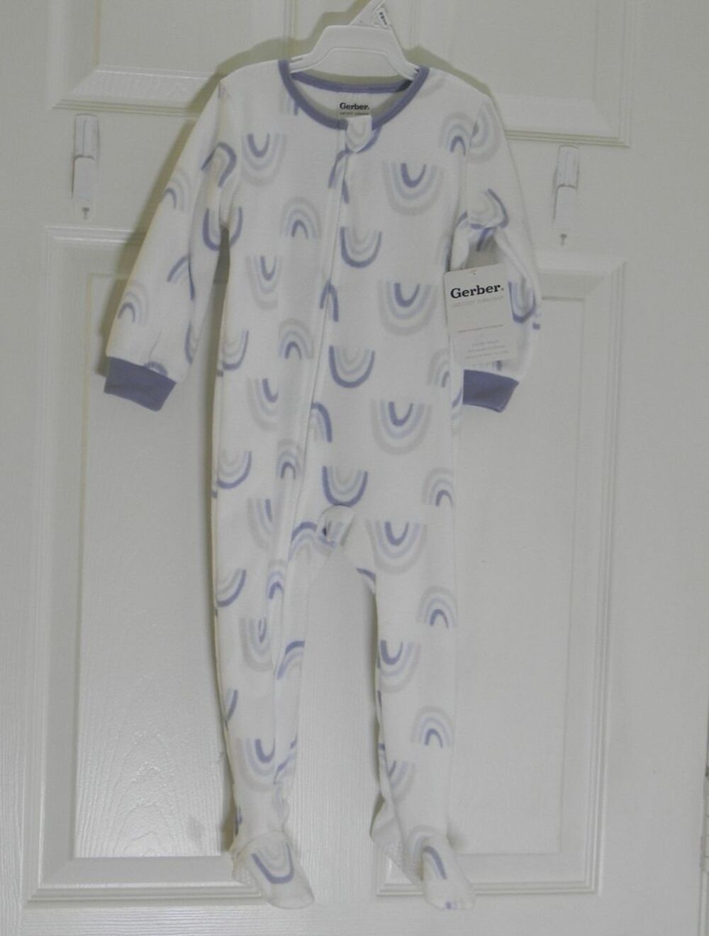 Gerber Just Born Collection Blanket Sleeper 18 mos. Rainbow Print Gift NWT